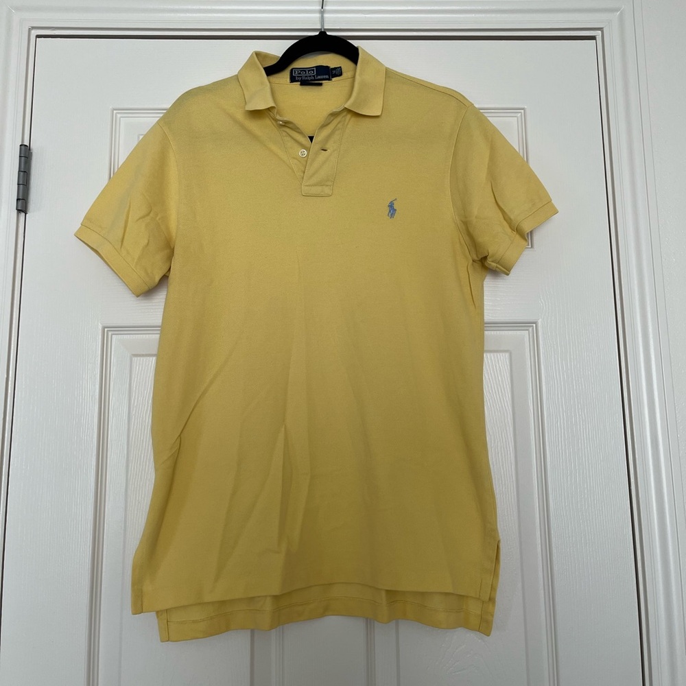 Men's Yellow Polo Size Medium